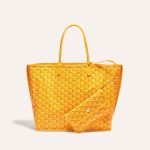 Goyard Goyardine Yellow Anjou PM Reversible Tote Palladium Hardware - Image 2